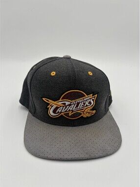 Cleveland Cavaliers Hat Mitchell And Ness Snapback Cap Cavs NBA Gray Suede Bill